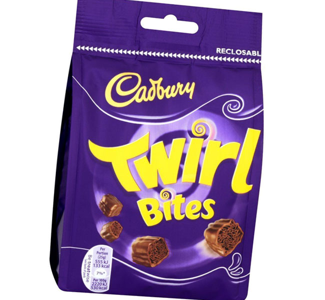 Cadbury Twirl Chocolate Twin Bars 109g