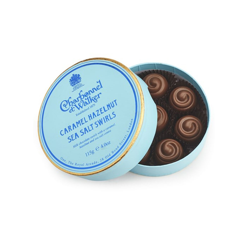 Charbonnel Caramel Hazelnut Seasalt Swirls Chocolate 115g