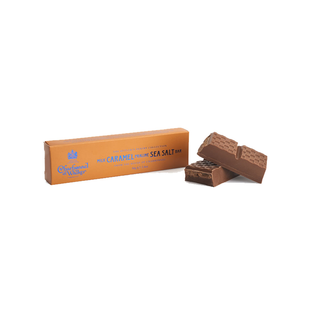 Charbonnel Milk Caramel Praline Seasalt Bar Chocolate 80g