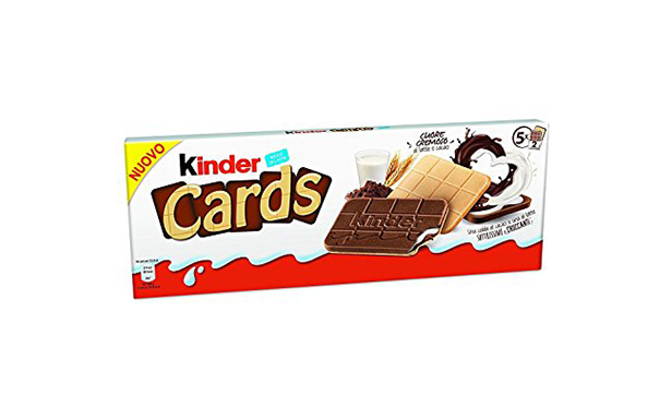 Kinder Cards Biscuit With Chocolate (x5) 128g