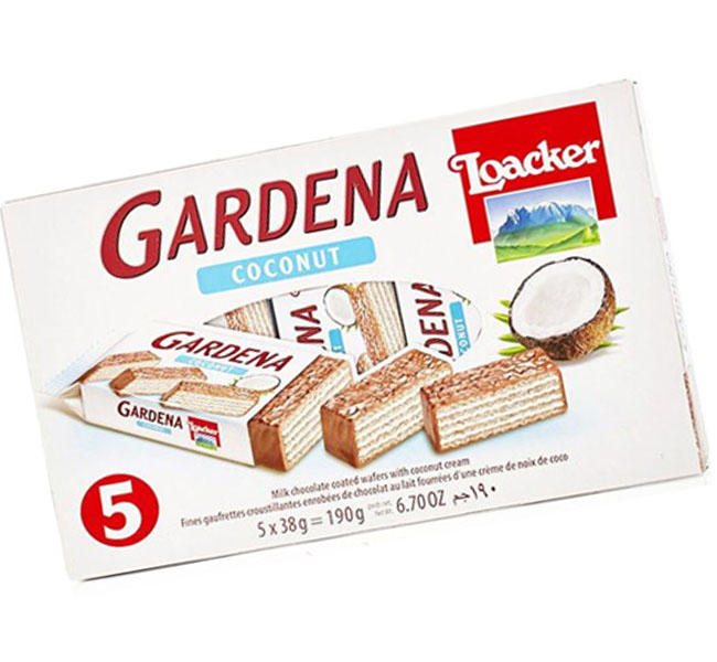 Loacker Gardena Coconut Wafer 5x38g