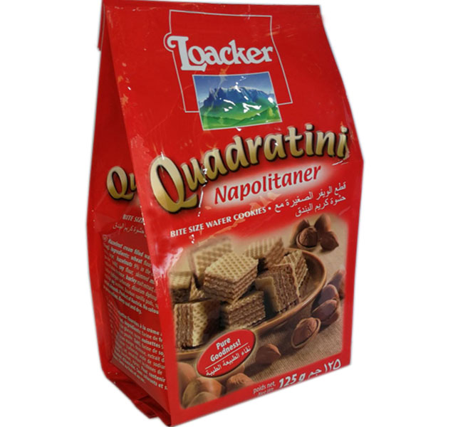 Loacker Quadratini Napolitaner Wafer 125g