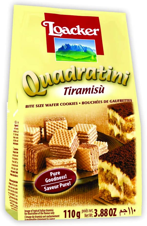 Loacker Quadratini Tiramisu Wafer 110g