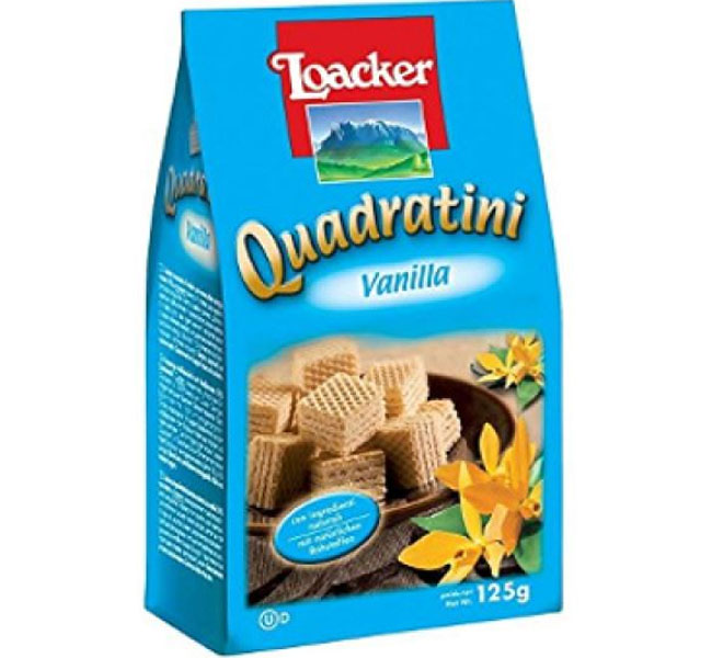 Loacker Quadratini Vanilla Wafer 125g