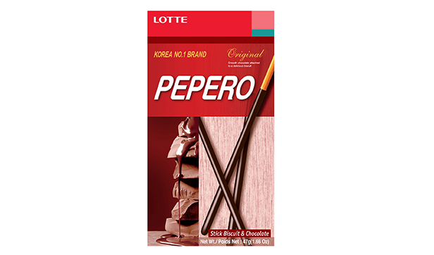 Lotte Pepero Original Biscuit With Chocolate 47g