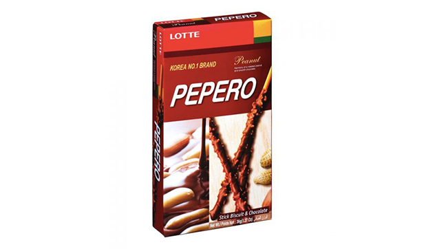 Lotte Pepero Peanut Biscuit With Chocolate 36g