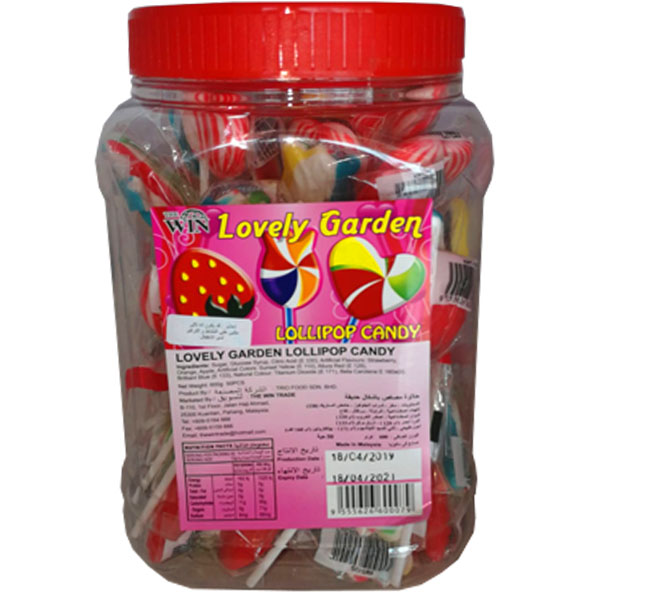 Lovely Garden Lollipo Candy 600g