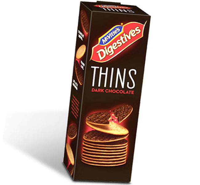 McVities Digestive Thins Dark Chocolate Biscuit 180g		