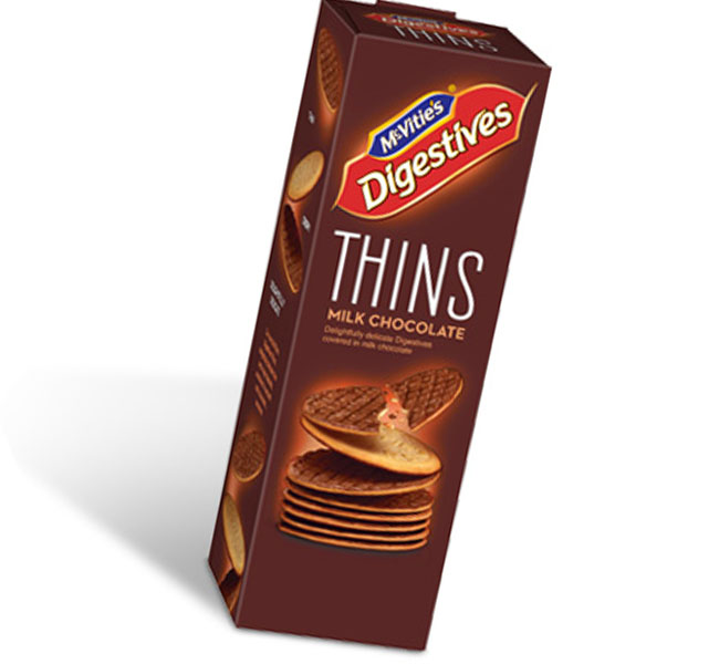 Digestive Thins Milk Chocolate Biscuit 180g