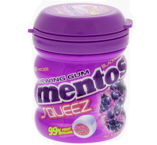 Mentos Squeez Blackberry Gum 90g