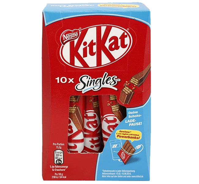 Nestle Kitkat Singles Chocolate 152g