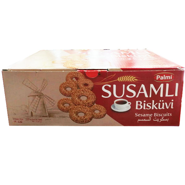 Palmi Susamli Biskuvi Biscuit 12x80g