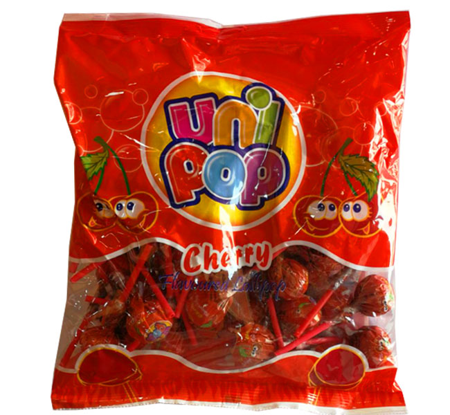 UniPop Cherry Lollipop 40x10g