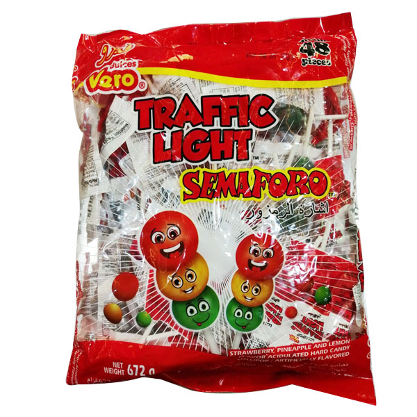 Vero Traffic Light lollipop 48x14g