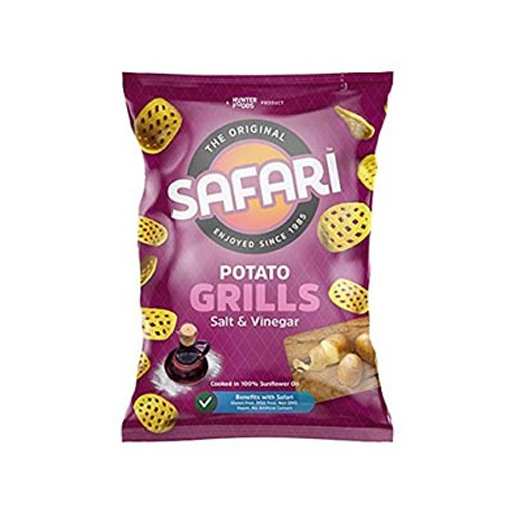 Hunter Safari Potato Grills Salt &amp; Vinegar 15g