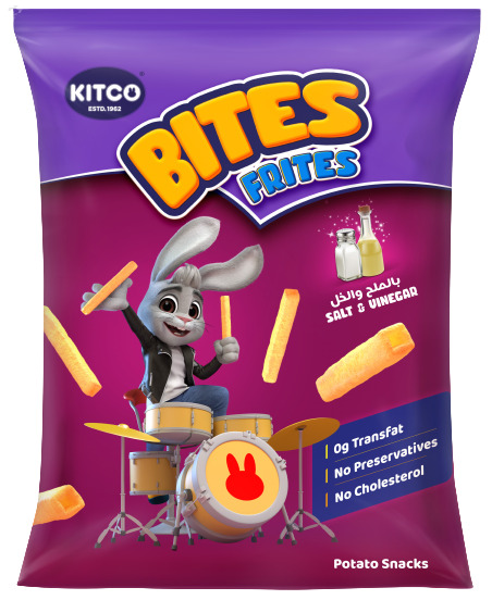 Kitco Bites Frites Salt &amp; Vinegar Potato 18g