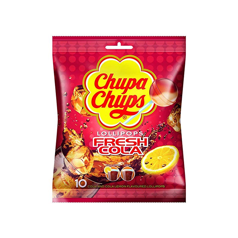 Chupa Chups Fresh Cola Lollipop 120g