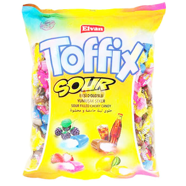 Elvan Toffix Sour Chew Candy 1kg