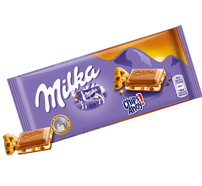 شوكولاته ميلكا شيبس اهوي 100ج