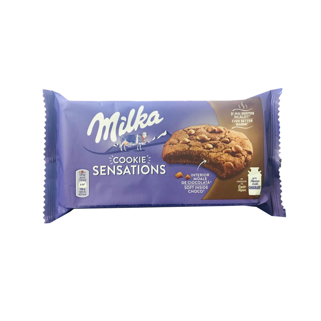 Milka Sensations Soft Inside Choco Cookies 156g