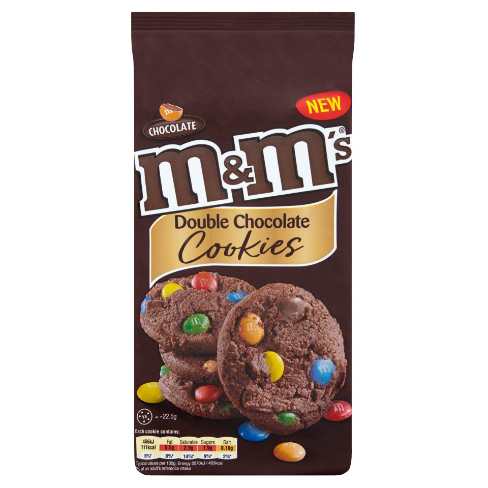 M&amp;M's Double Chocolate Cookies 180g