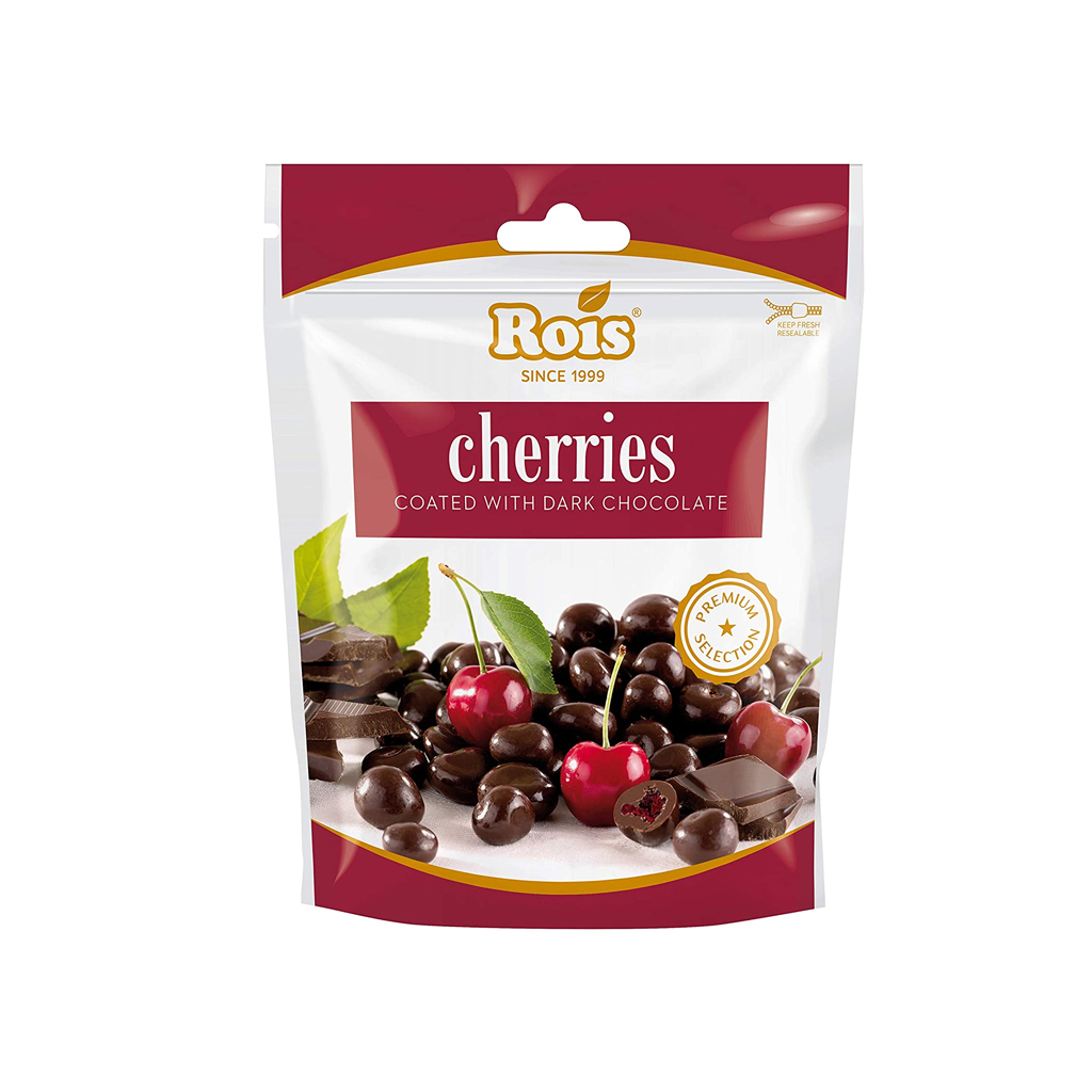 Rois Cherries Coated With Dark Chocolate100g