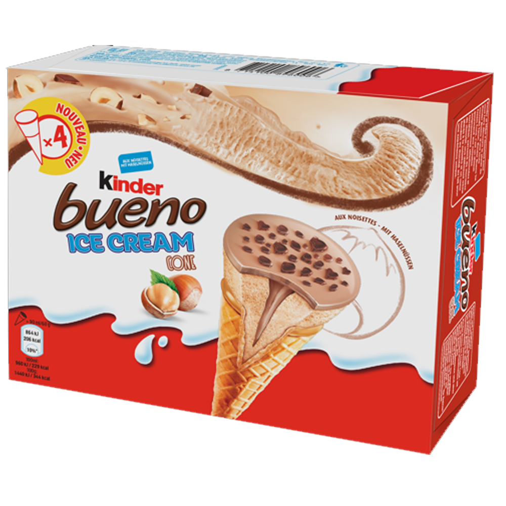 Kinder Bueno Ice Cream Cone 4x90ml