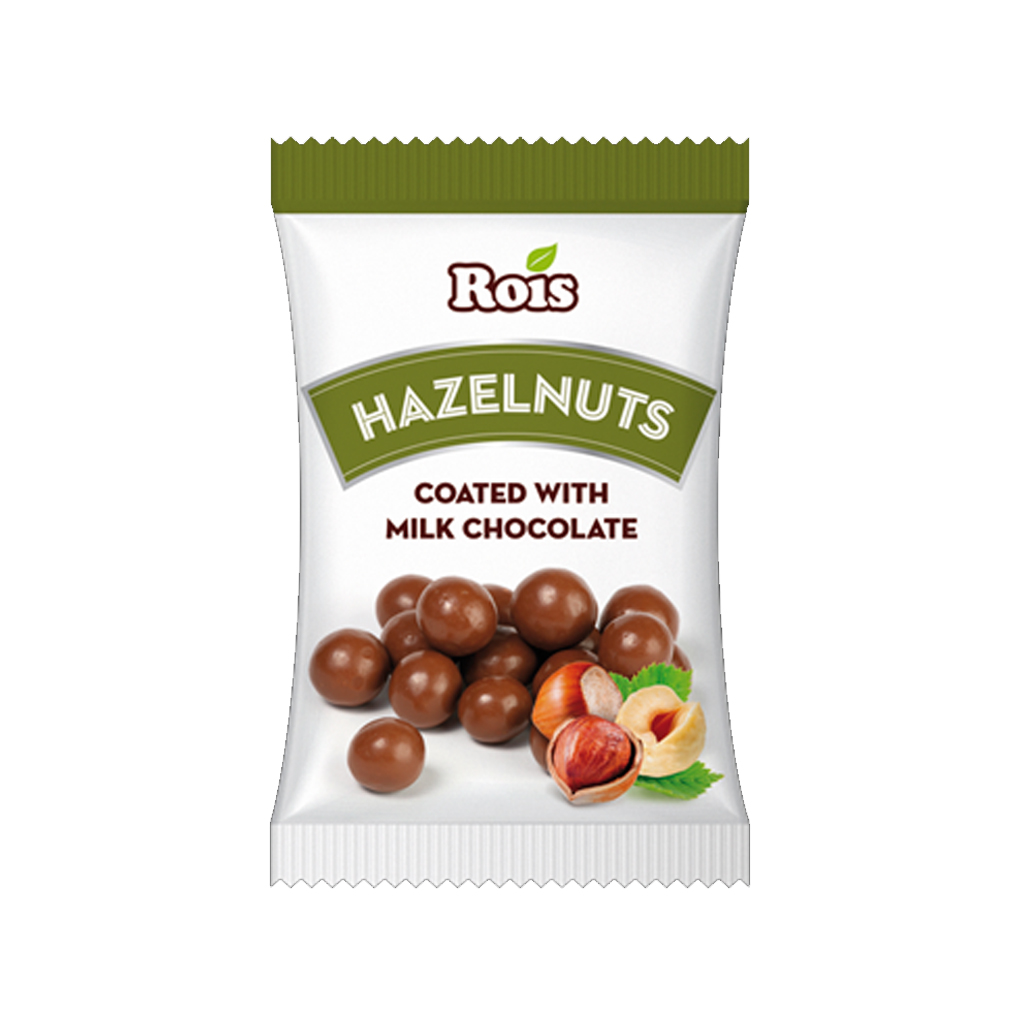 Rois Hazelnuts Coated With Milk Chocolate 80g