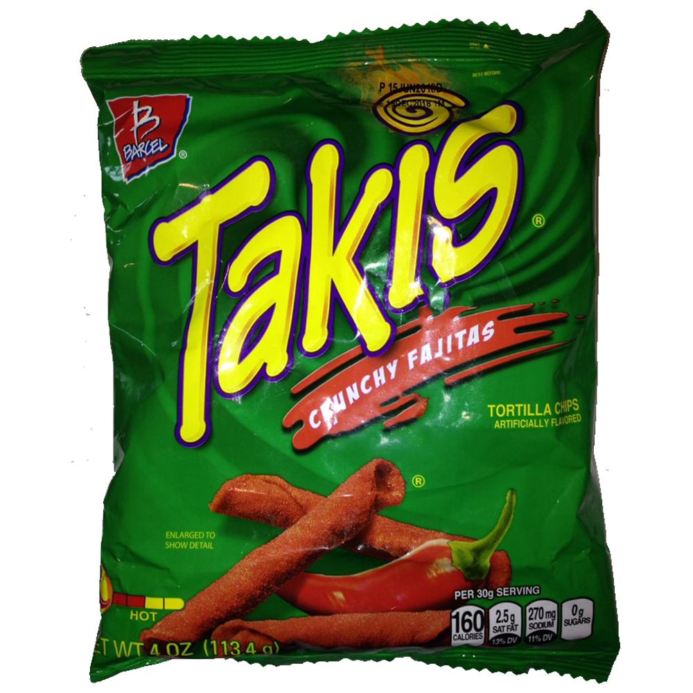 Barcel Takis Crunchy Fajitas Chips 113.4g