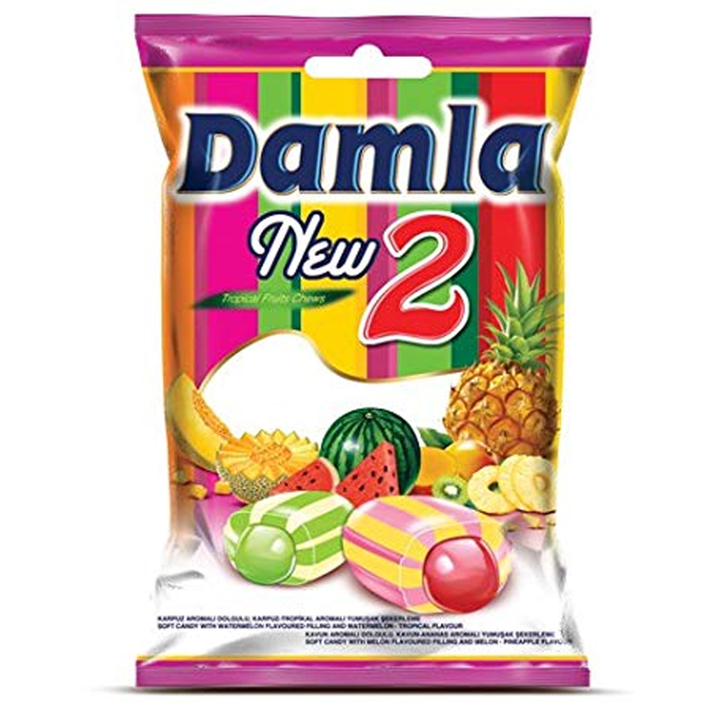 Tayas Damla Friuts Flavor Toffee 1kg