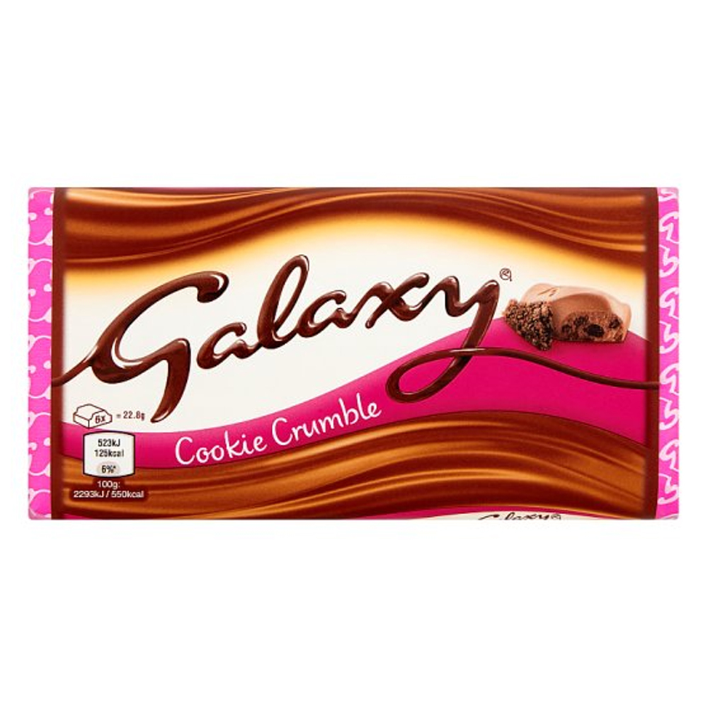 Galaxy Cookie Crumble Chocolate Bar 114g