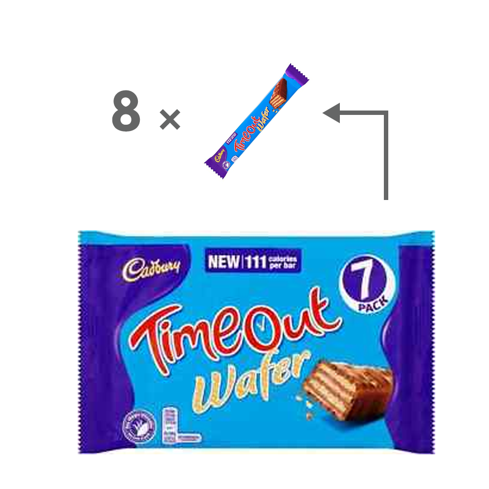 Cadbury TimeOut Wafer 8x21.2g