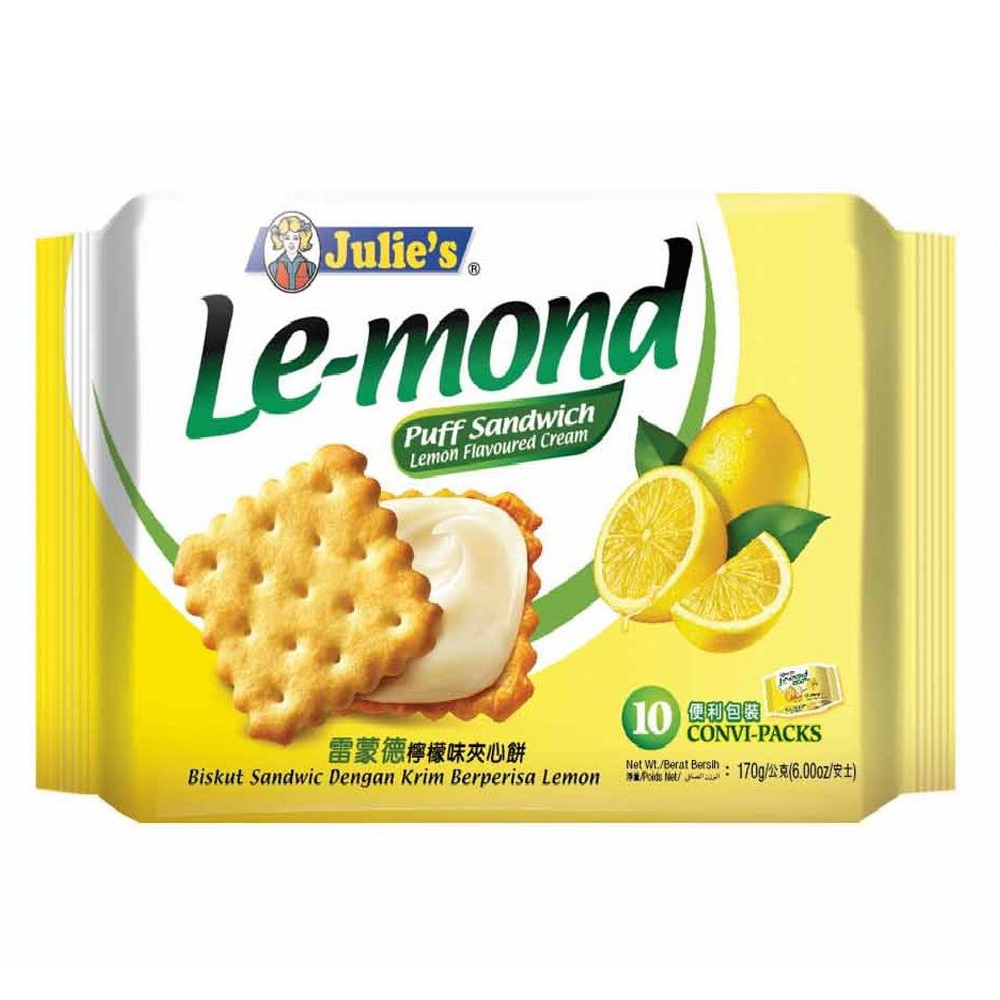 Julie's Lemond Puff Sandwish Lemon Biscuit170g