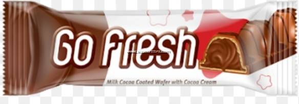Go Fresh Cocoa Coated Wafer With Milk Cream 20g