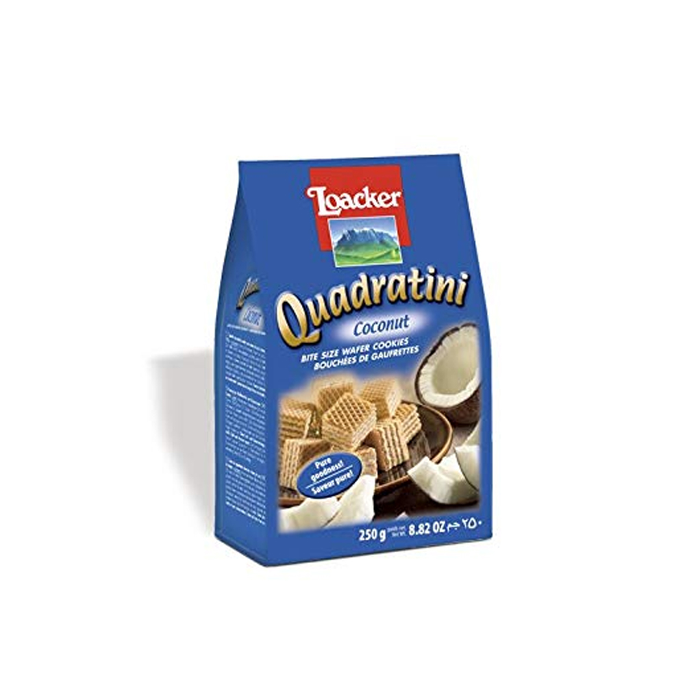 Loacker Quadratini Coconut Wafer 250g