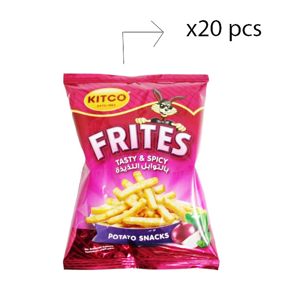 Kitco Frites Tasty &amp; Spicy Potato 20x18g