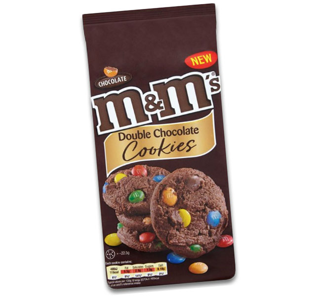 M&amp;M's Double Chocolate Cookies 180g