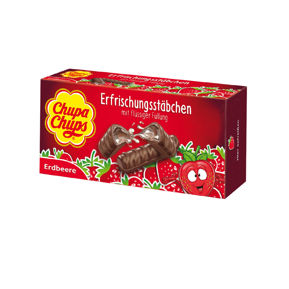 Chupa Chups Erdbere (Strawberry) Chocolate 75g
