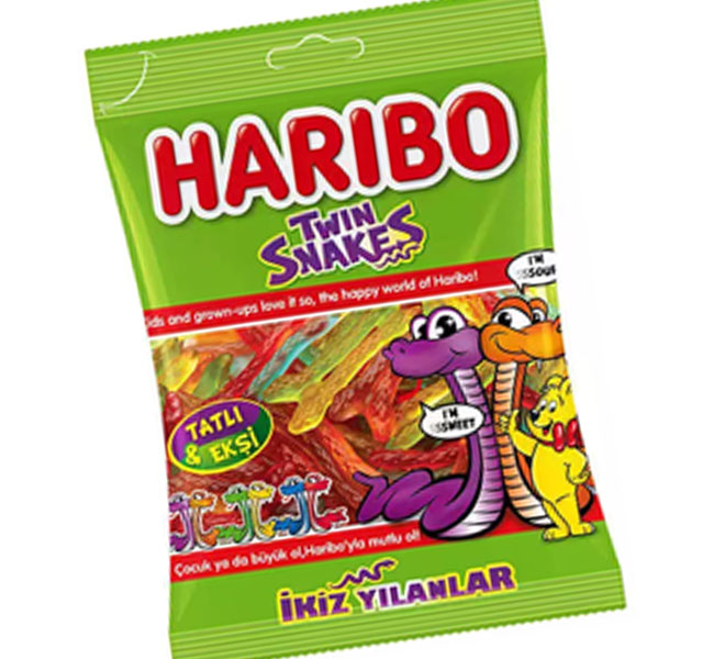 Haribo Twin Snakes Jelly 80g