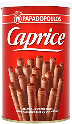 Papadopoulos Caprice Hazelnut and Cocoa Cream Chocolate 250g