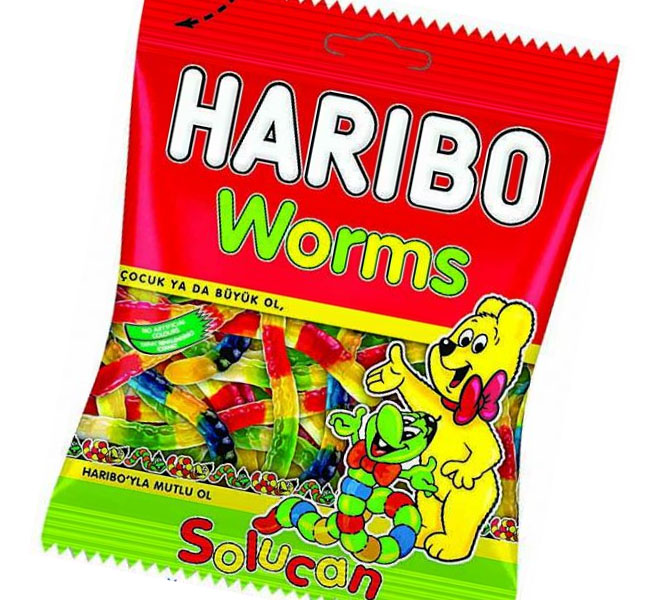 Haribo Worms Jelly 160g