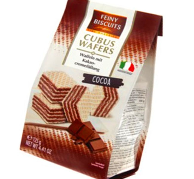 Feiny Biscuits Wafers Cocoa 125g