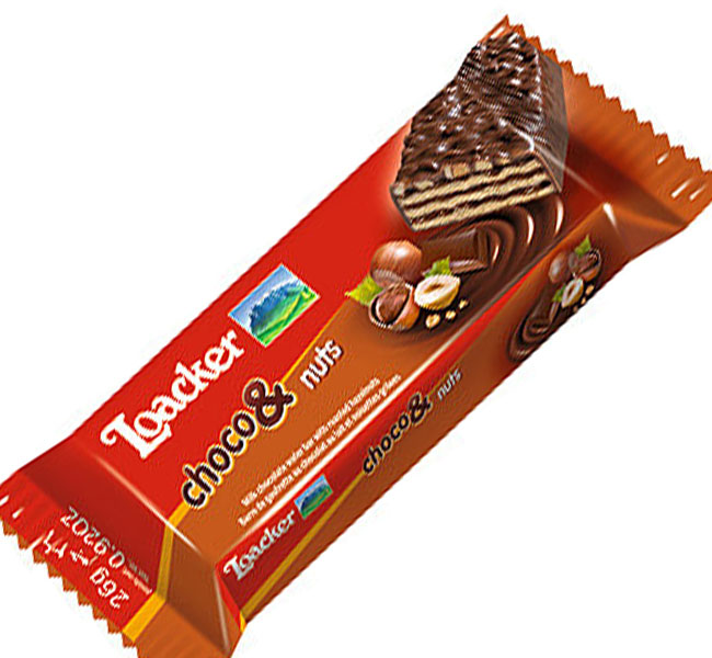 Loacker Choco &amp; Nuts Wafer 26g