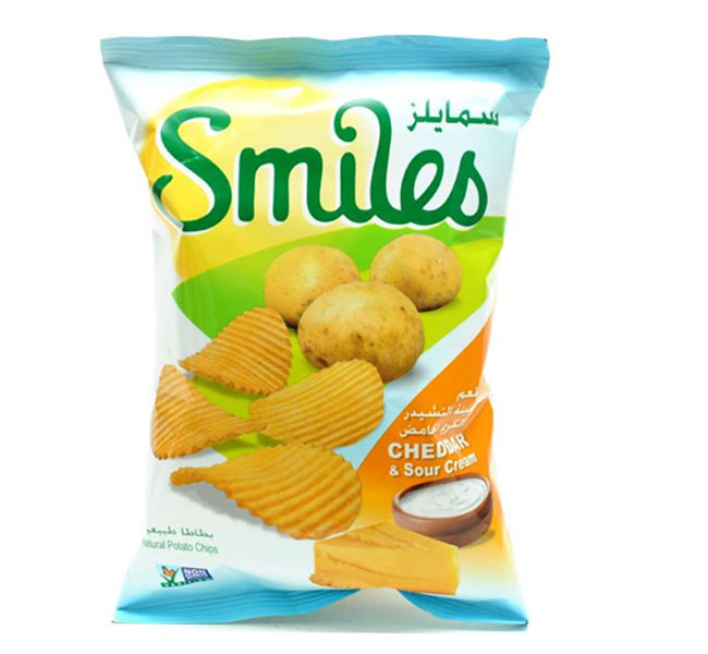 Fico Smiles Potato Chips Cheddar &amp; Sour Cream Potato 16g