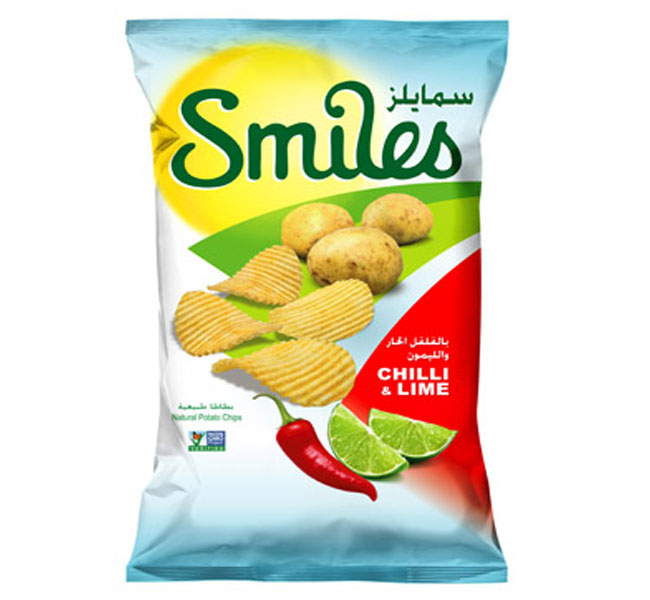 Fico Smiles Potato Chips Chilli &amp; Lime Potato 16g