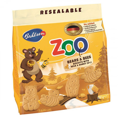 Bahlsen Zoo Bears &amp; Bee Biscuit 100g