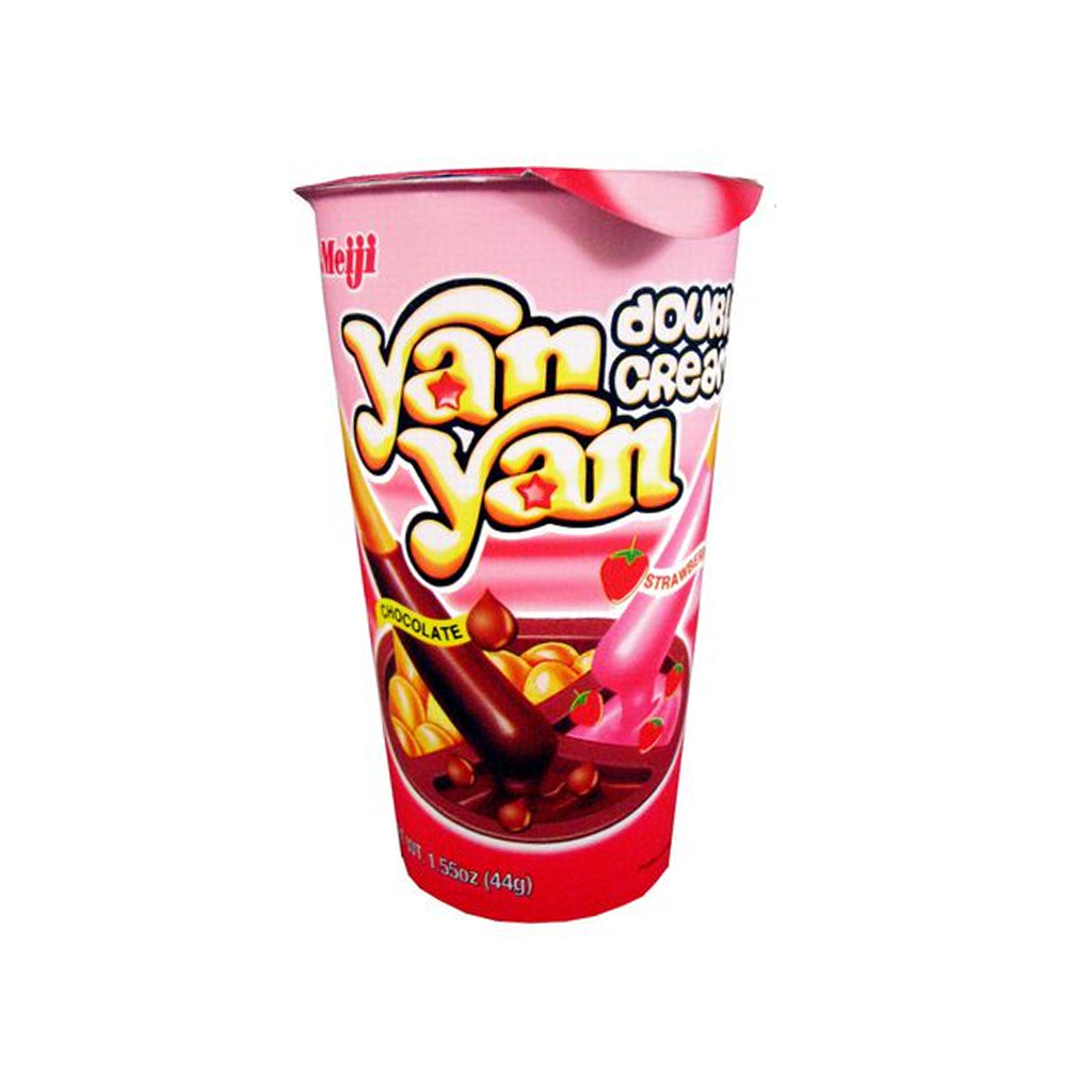 Meiji Yan Yan Chocolate Strawberry Dip Biscuit 50g