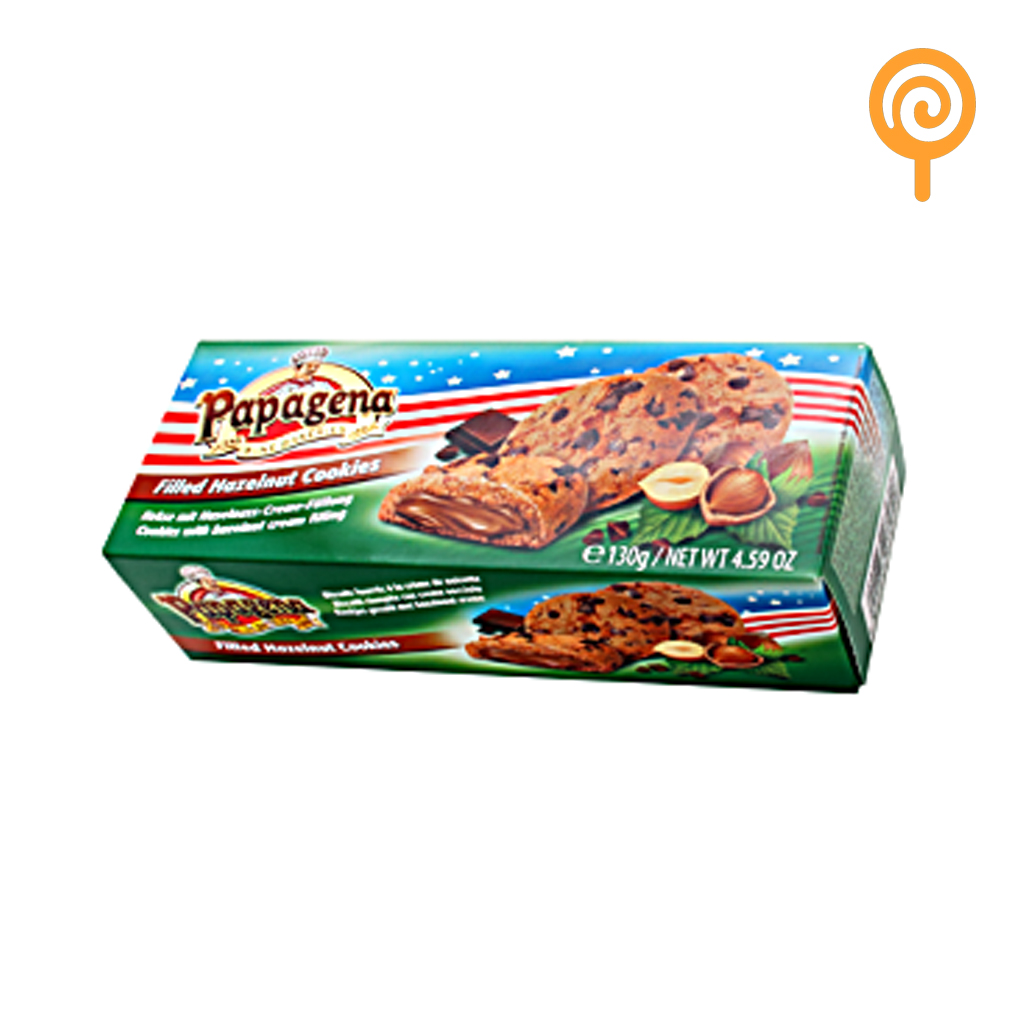 Papagena Filled Hazelnut cookies 130g