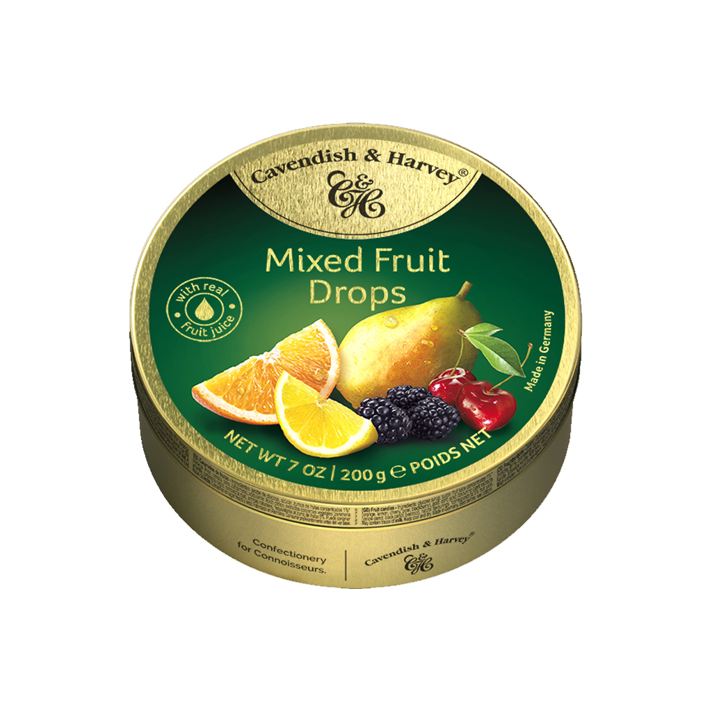 Cavendish &amp; Harvey Mixed Fruit Drops Candy 200g