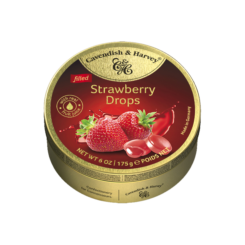 Cavendish &amp; Harvey Strawberry Drops Candy 175g
